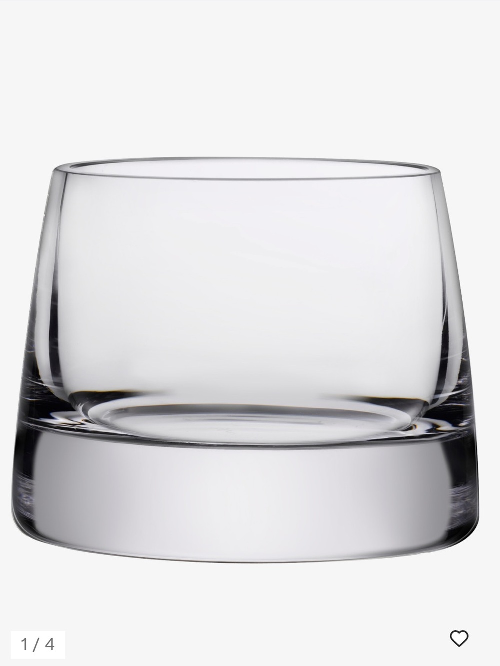 Nude glass tea light holders